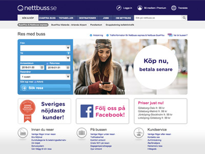 Nettbuss Screenshot